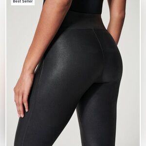 Spanx Faux Leather Leggings Size small